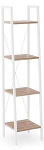 Scaffale Narvik REG1 in bianco - L34 x L32 x H148 cm