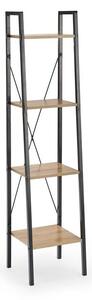 Scaffale Narvik REG1 in nero - L34 x L32 x H148 cm