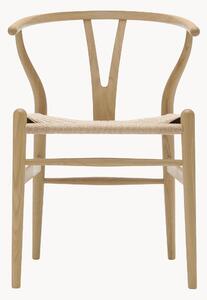 Sedia in legno con seduta intrecciata CH24 Wishbone Chair
