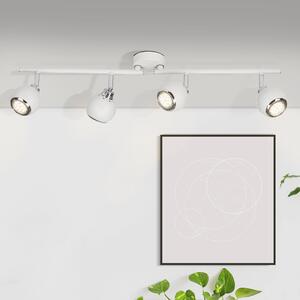 BRILLIANT LED Spot Ina | lampada da soffitto dal design essenziale | 4 punti luce | metallo | bianco/cromo | testa orientabile | 4x GU10 max 20 W