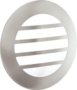 EGLO CITY 2, Lampada da esterno da parete/soffitto, Acciaio inossidabile, Bianco, Plastica, Acciaio inossidabile, IP44, Ingresso, Garage, Giardino, Terrazza, GX53