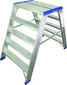 Scala a pioli PROTEC.class PLET24 74-2x4 con piattaforma, lunghezza 0,91 m