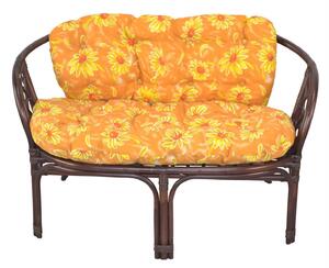 Panca in rattan con cuscino Sonja