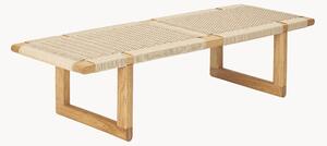Panca con seduta intrecciata BM0489