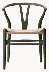Sedia in legno con seduta intrecciata CH24 Wishbone Chair