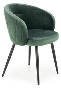 Sedia K430 verde velluto