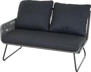 Panca lounge SIENA GARDEN Kansas, bracciolo destro, grigio