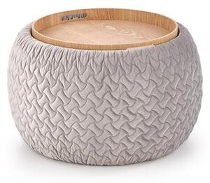 Sgabello imbottito Bono Grigio