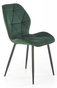 Sedia K453 verde velluto