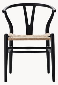 Sedia in legno con seduta intrecciata CH24 Wishbone Chair