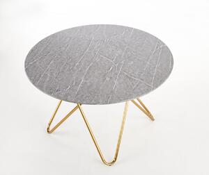 Tavolo effetto marmo grigio Bonello - d120xh76 cm
