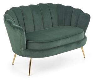 Divano fisso Amorinito XL in velluto verde