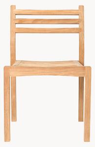 Sedia da giardino impilabile in legno di teak AH501