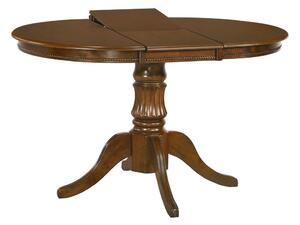 Tavolo allungabile William noce - L90/124 x l90 x h75 cm