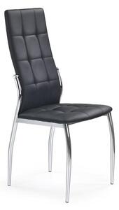 Sedia K209 in ecopelle nera