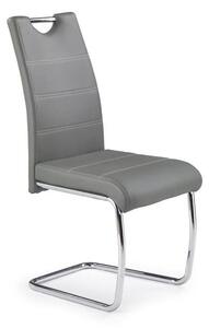 Sedia K211 ecopelle grigia