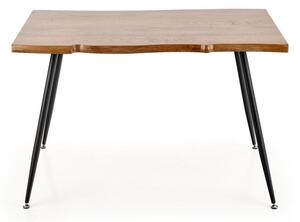 Tavolo Larson rovere natur/nero - L120xL80xH77 cm