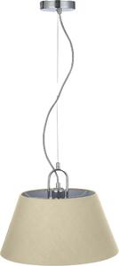 GTV - Lampada da soffitto Kasel | Lampada a sospensione ?40 cm di larghezza Lampada da soggiorno Lampada da tavolo da pranzo Lampada da sala da pranzo E27 Monocolore 1 fiamma | Crema | AC220-240V, 50/60Hz, 1*E27, max.40W