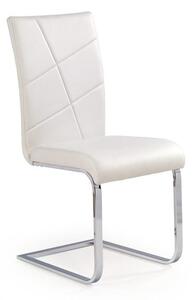 Sedia K108 in ecopelle bianco