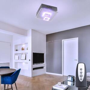 Plafoniera, vetro cromato, incl. LED decorativo, L 20,5 cm