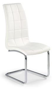 Sedia K147 in ecopelle bianco