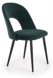 Sedia K384 verde velluto