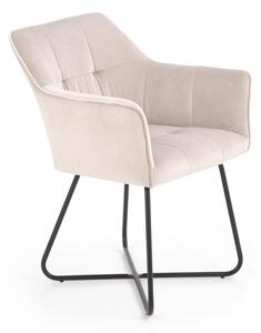 Sedia K377 velluto beige
