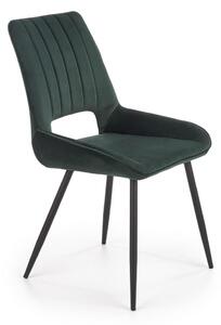 Sedia K404 verde velluto