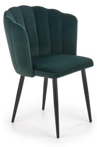 Sedia K386 verde velluto