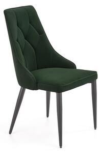 Sedia K365 verde velluto