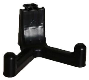 Ganci da parete Lifetime per casetta da giardino in plastica, set da 6 pezzi, nero, 10x10 cm