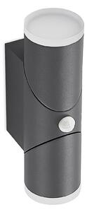 Lindby Aspyn LED applique da esterno, 2fl, sensore