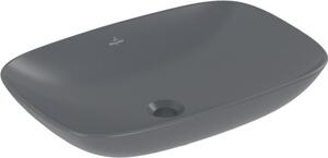 Villeroy & Boch Loop&Friends - Lavabo da appoggio, 620x420 mm, con sfioratore, CeramicPlus, Grafite 4A5000i4