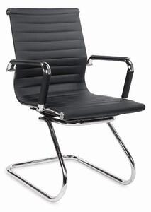 Sedia imbottita Prestige Skid nera