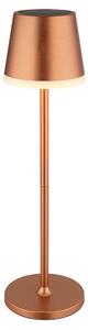 Lampada da tavolo solare a LED, champagne, 2 altezze possibili, H 41 cm