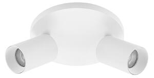 Faretto ad arco Brinja, bianco, rotondo, Ø 6 cm, 2 luci, GU10
