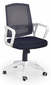 Sedia da ufficio Ascot in bianco/nero