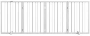 Bariera di sicurezza per cani PawHut 206 x 76 cm, pieghevole, con 2 piedini di supporto