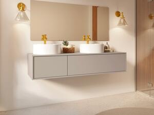 Mobile sospeso sotto lavabo - Colore beige - L150 cm - ISAURE II