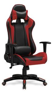 Sedia da ufficio Defender in nero rosso