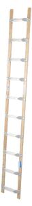 STABILO Scala da tetto in alluminio e legno, 1x10 pioli, 804211
