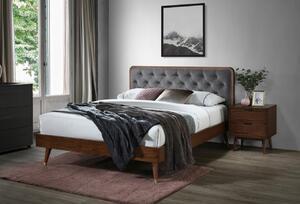Letto Cassidy imbottito in velluto - 160 x 200 cm