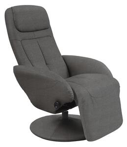 Poltrona reclinabile in tessuto Optima 2 grigio scuro - H 84-101 cm