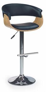 Sgabello da bar H-45 in nero