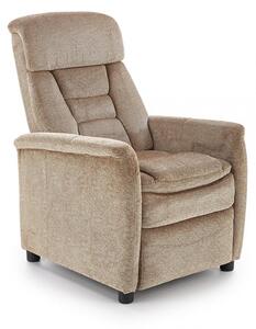 Poltrona reclinabile Jordan in tessuto beige - H106 cm