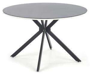 Tavolo rotondo MDF + vetro + metallo Avelar - p 120 x h 76 cm