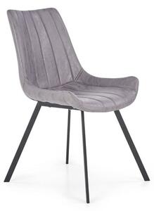 Sedia imbottita K279 grigio - H 85 cm
