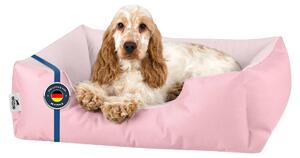 BedDog letto per cani ZARA cuscino per cani con rivestimento lavabile cesto per cani divano per cani, PINK-YORK (rosa), (M) circa 70x55x18cm