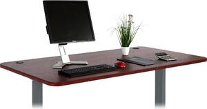 Piano di lavoro HWC-D40 per scrivanie, piano di lavoro, 160x80cm MVG ~ ciliegio