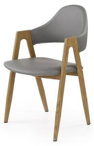 Sedia imbottita K247 grigio - H 80 cm